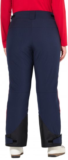 Ulla Popken Performance Trousers Waterproof Zip Pockets Snow Gaiter Navy - Jeans & Byxor i Stora Storlekar – Plus Size - 