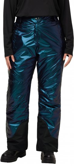 Ulla Popken Ski Pants Water-Repellent Mother-Of-Pearl Velcro Closure Snow Gaiter Blue - Jeans & Byxor i Stora Storlekar – Plus Size - 