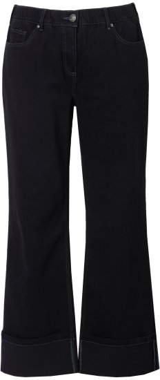 Ulla Popken Flared Leg Jeans Black - Jeans & Byxor i Stora Storlekar – Plus Size - 