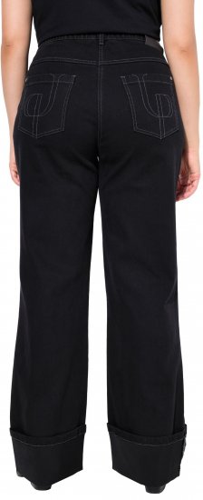 Ulla Popken Flared Leg Jeans Black - Jeans & Byxor i Stora Storlekar – Plus Size - 