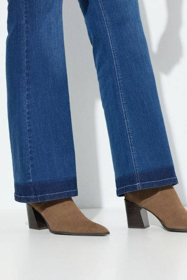 Ulla Popken Stretch Fit Bootcut Jeans Blue Denim - Jeans - Jeans för kvinnor i stora storlekar