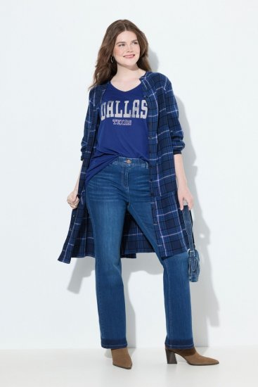 Ulla Popken Stretch Fit Bootcut Jeans Blue Denim - Jeans - Jeans för kvinnor i stora storlekar