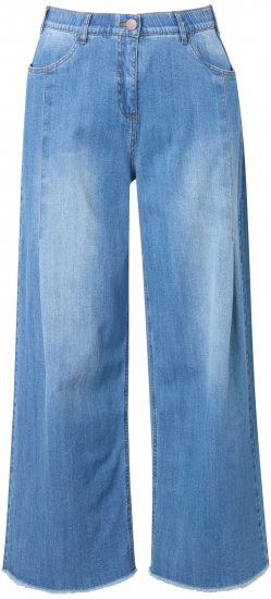 Ulla Popken Extra Wide Leg Stretch Fit Jeans Light Blue - Jeans & Byxor i Stora Storlekar – Plus Size - 