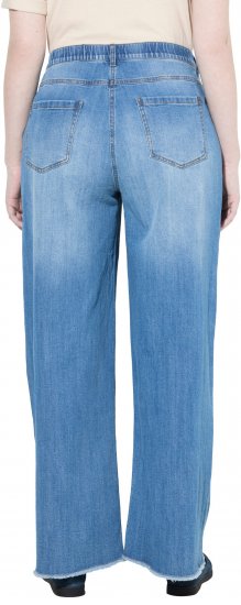 Ulla Popken Extra Wide Leg Stretch Fit Jeans Light Blue - Jeans & Byxor i Stora Storlekar – Plus Size - 