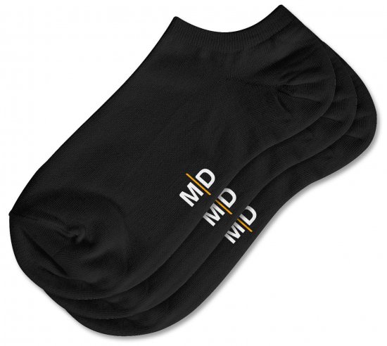 Motley Denim William 3-pack Ankelstrumpor Svart - Underkläder & badkläder - Stora underkläder för män