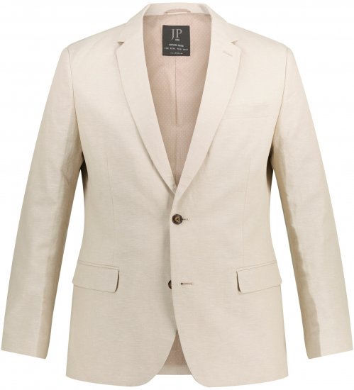 JP1880 Kos Linen Blend Jacket Sand - Kostymer och kavajer - Kostymer i stora storlekar