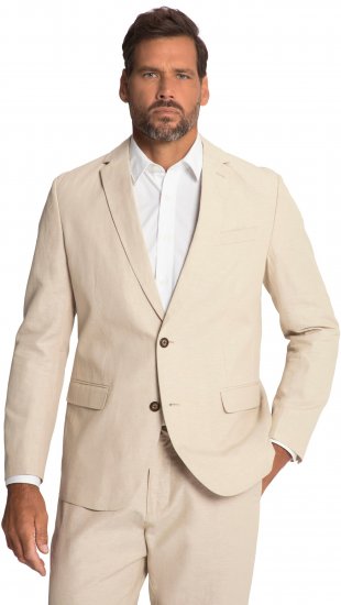 JP1880 Kos Linen Blend Jacket Sand - Kostymer och kavajer - Kostymer i stora storlekar