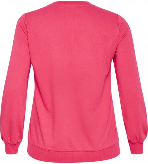 Kaffe Curve Violi Sweatshirt Raspberry Pink - Collegetröjor - 