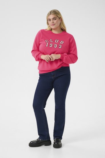 Kaffe Curve Violi Sweatshirt Raspberry Pink - Collegetröjor - 