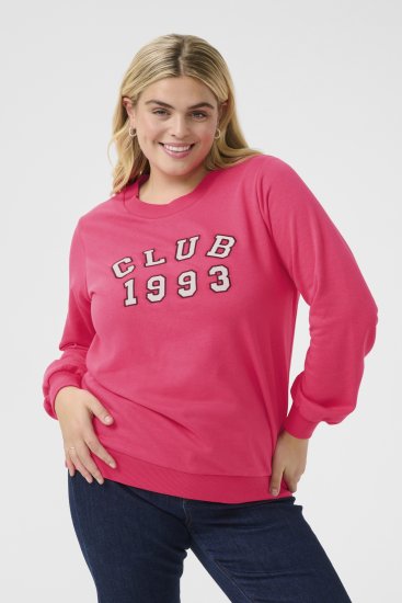 Kaffe Curve Violi Sweatshirt Raspberry Pink - Collegetröjor - 
