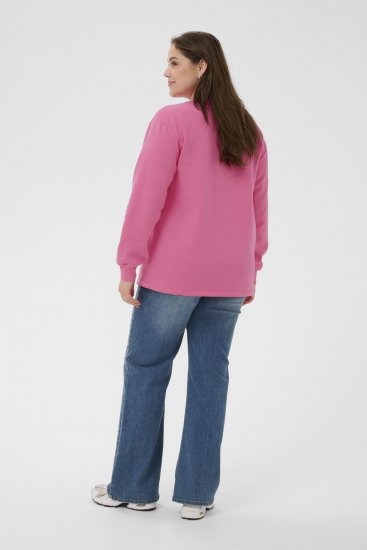 Kaffe Curve Sus Sweatshirt Pink Power - Collegetröjor - 