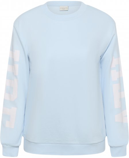 Kaffe Curve Mila Sweatshirt Nantucket Breeze Blue - Collegetröjor - 