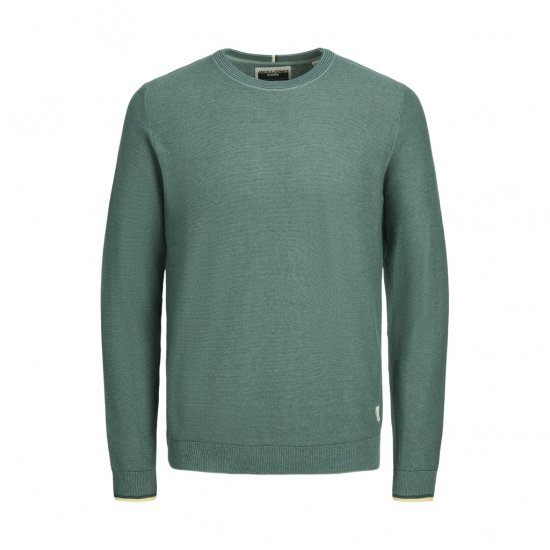 Jack & Jones Logan Spring Knitted Pillover Grey - Tröjor & Hoodies - Stora hoodies & tröjor - 2XL-14XL