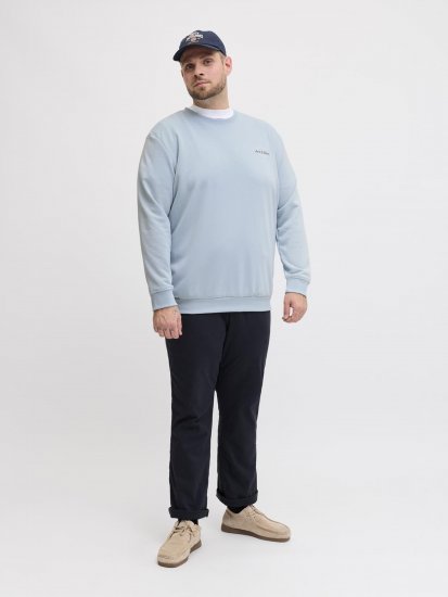 Jack & Jones Brandon Sweatshirt Blue - Tröjor & hoodies - Stora hoodies & tröjor - 2XL-14XL