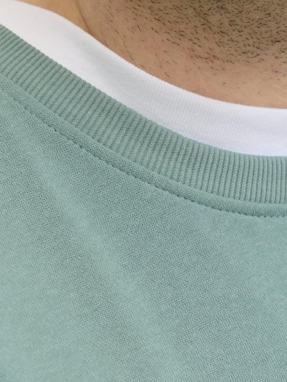Jack & Jones Brandon Sweatshirt Turquoise - Tröjor & hoodies - Stora hoodies & tröjor - 2XL-14XL