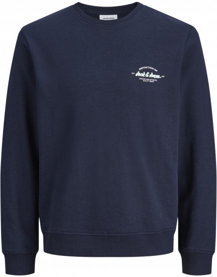 Jack & Jones Brandon Collegetröja Marinblå - Tröjor & hoodies - Stora hoodies & tröjor - 2XL-14XL