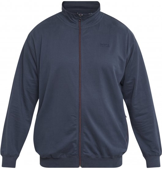 North Latitude 61140 Mjuk Sweatcardigan Marinblå - Tröjor & hoodies - Stora hoodies & tröjor - 2XL-14XL