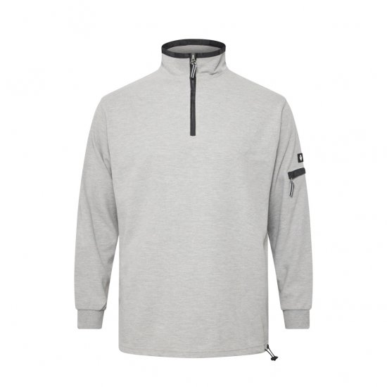 North Latitude Ottoman Sweatshirt Mid Grey - Tröjor & hoodies - Stora hoodies & tröjor - 2XL-14XL