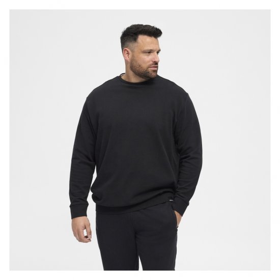North Latitude Crew Neck Sweatshirt Black - Tröjor & hoodies - Stora hoodies & tröjor - 2XL-14XL