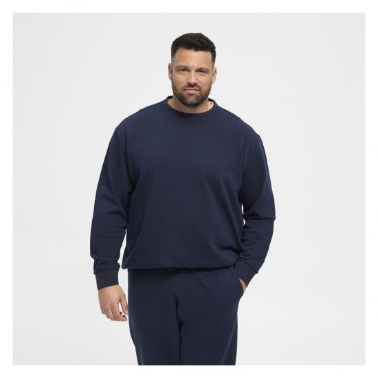 North Latitude Crew Neck Sweatshirt Navy - Tröjor & hoodies - Stora hoodies & tröjor - 2XL-14XL