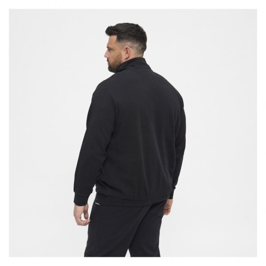 North Latitude Denim Half-Zip Sweatshirt Black - Tröjor & hoodies - Stora hoodies & tröjor - 2XL-14XL