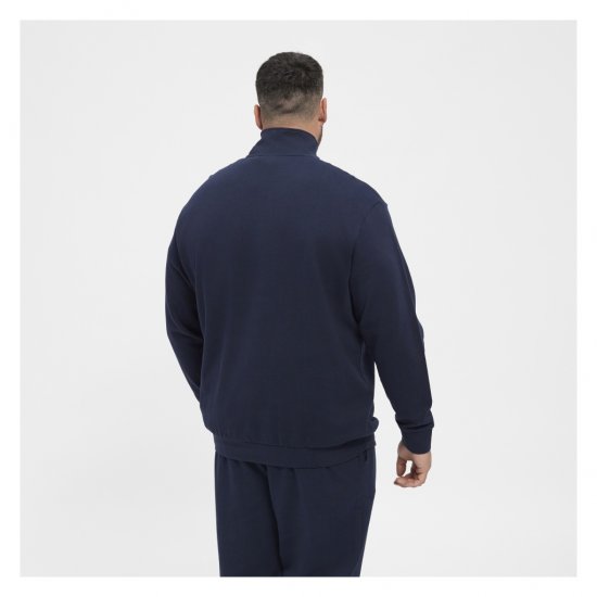 North Latitude Half-Zip Sweatshirt Navy Blue - Tröjor & hoodies - Stora hoodies & tröjor - 2XL-14XL
