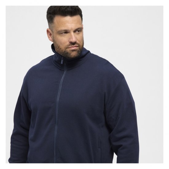 North Latitude Full-Zip Sweatshirt Navy Blue - Tröjor & hoodies - Stora hoodies & tröjor - 2XL-14XL