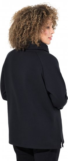 Ulla Popken Sparkling Candy Cane Graphic Sweatshirt Black - Collegetröjor & hoodies - 