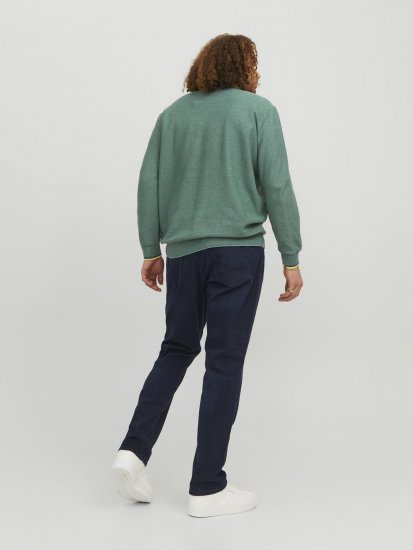 Jack & Jones Logan Spring Knitted Pillover Grey - Tröjor & hoodies - Stora hoodies & tröjor - 2XL-14XL