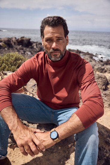 JP1880 Turtleneck Sweatshirt Red - Tröjor & hoodies - Stora hoodies & tröjor - 2XL-14XL