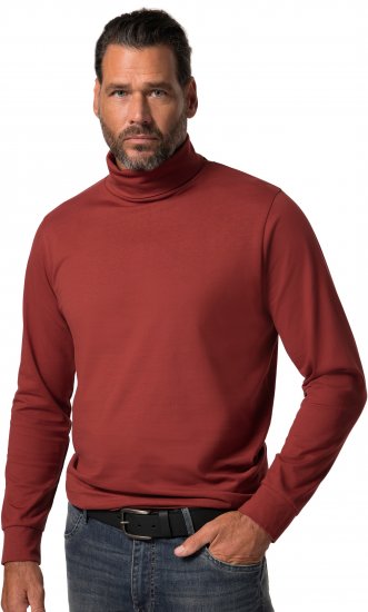 JP1880 Turtleneck Sweatshirt Red - Tröjor & hoodies - Stora hoodies & tröjor - 2XL-14XL