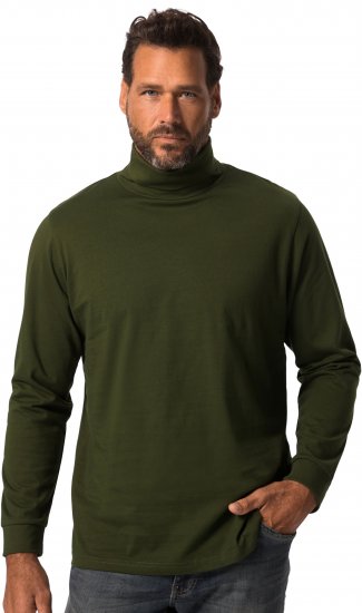 JP1880 Turtleneck Sweatshirt Green - Tröjor & hoodies - Stora hoodies & tröjor - 2XL-14XL