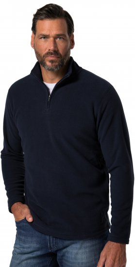 JP1880 Fleece Half-Zip Ultralight Navy - Tröjor & hoodies - Stora hoodies & tröjor - 2XL-14XL