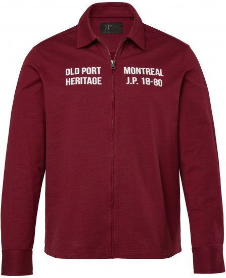 JP1880 Sweatshirt Long Sleeve Boxy Fit Red - Tröjor & hoodies - Stora hoodies & tröjor - 2XL-14XL