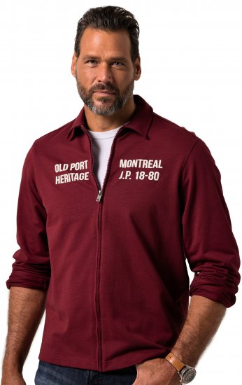 JP1880 Sweatshirt Long Sleeve Boxy Fit Red - Tröjor & hoodies - Stora hoodies & tröjor - 2XL-14XL