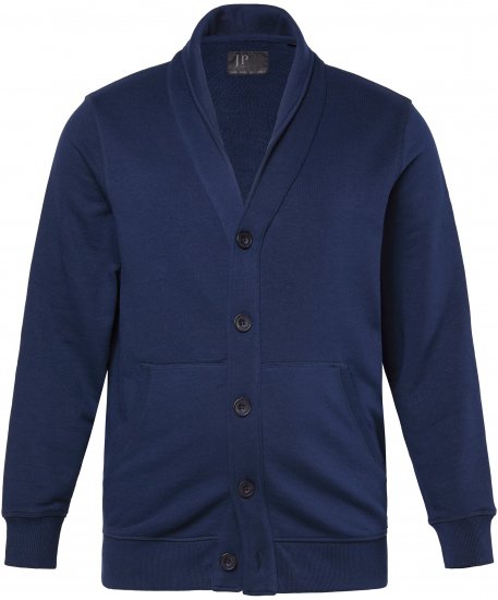 JP1880 Sweat Jacket Shawl Collar Navy - Tröjor & hoodies - Stora hoodies & tröjor - 2XL-14XL