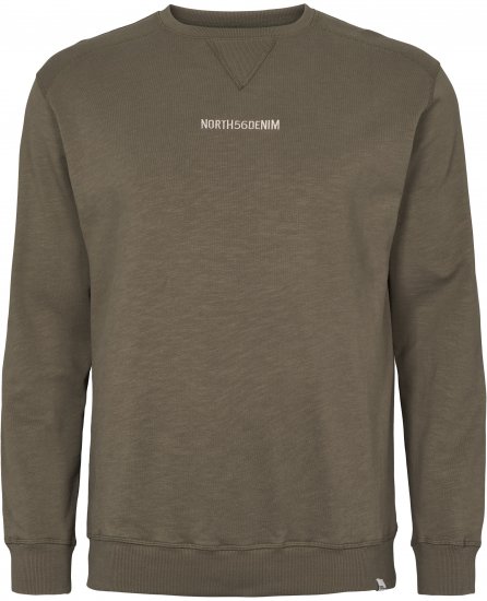 North Latitude Denim Logo Sweatshirt Dusty Olive Green TALL - TALL tröjor - TALL sweatshirts för långa män
