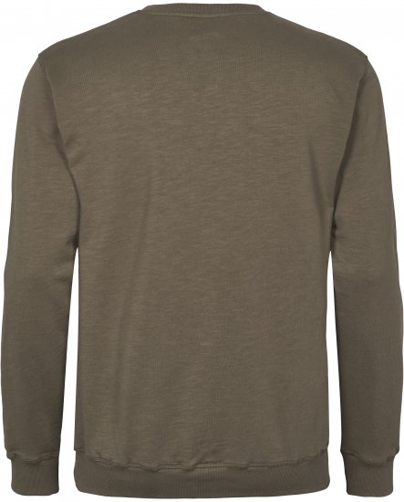 North Latitude Denim Logo Sweatshirt Dusty Olive Green TALL - TALL tröjor - TALL sweatshirts för långa män
