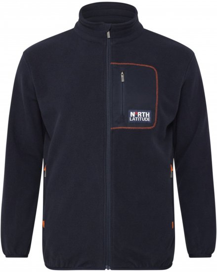 North Latitude 53142 Soft Fleece Jacket Dark Navy - Tröjor & hoodies - Stora hoodies & tröjor - 2XL-14XL