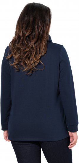 Ulla Popken Moin Graphic Sweatshirt Navy - Collegetröjor & hoodies - 