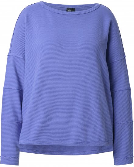 Ulla Popken Inverted Seam Long Sleeve Sweatshirt Lavender - Collegetröjor & hoodies - 