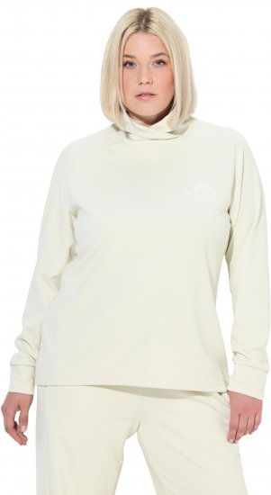 Ulla Popken Antibacterial Sporty Fit Sweatshirt Taupe - Collegetröjor & hoodies - 