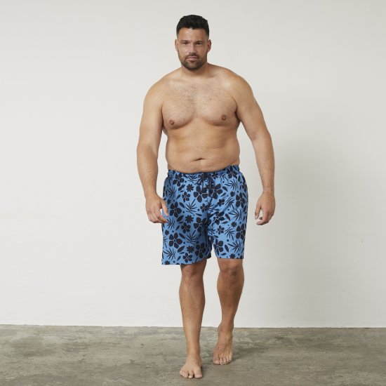 North Latitude 61153 4-Way Stretch Badshorts Blå - Underkläder & badkläder - Stora underkläder för män