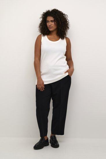 Kaffe Curve Carina Linne Chalk - T-shirts - 