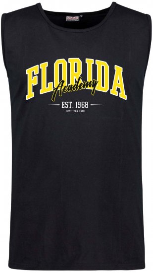 Adamo Motiv Florida Tank Top Black - Ärmlösa t-shirts/linnen i stora storlekar - Ärmlösa t-shirts/linnen i stora storlekar