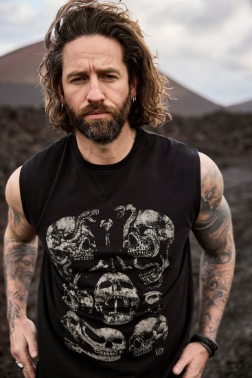JP1880 Tanktop Skulls Black - T-shirts - Stora T-shirts - 2XL-14XL