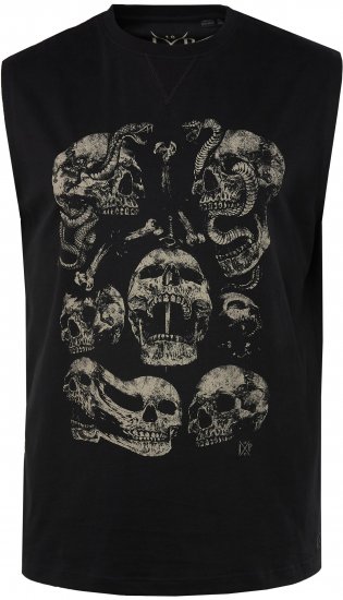 JP1880 Tanktop Skulls Black - T-shirts - Stora T-shirts - 2XL-14XL