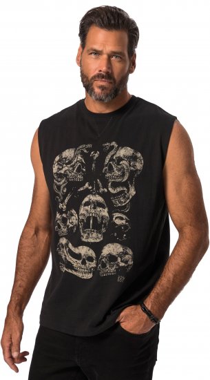 JP1880 Tanktop Skulls Black - T-shirts - Stora T-shirts - 2XL-14XL