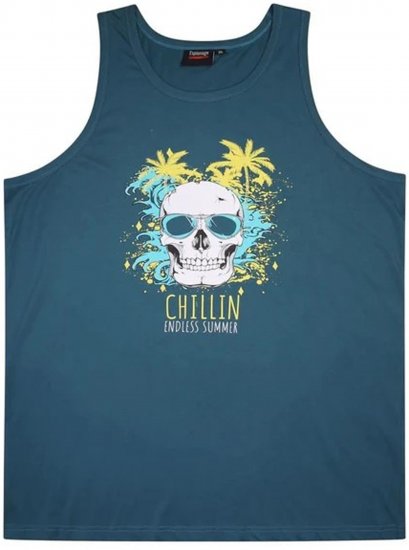 Espionage T381 Surfing Tanktop Teal - Ärmlösa t-shirts/linnen i stora storlekar - Ärmlösa t-shirts/linnen i stora storlekar