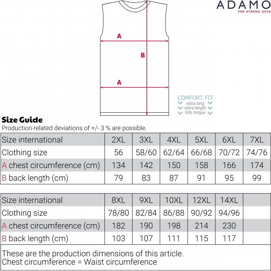 Adamo Motiv Florida Tank Top Black - Ärmlösa t-shirts/linnen i stora storlekar - Ärmlösa t-shirts/linnen i stora storlekar
